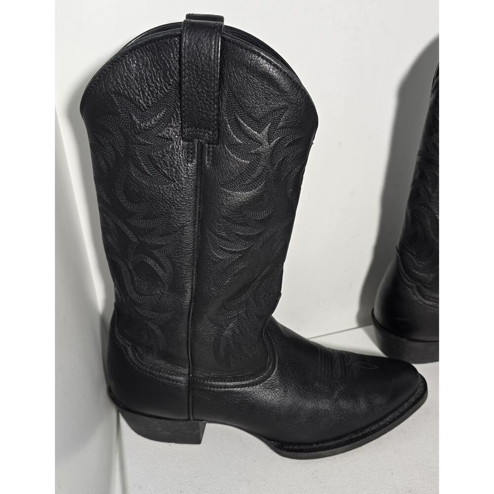 Ariat Heritage Men's Western R-Toe Black Leather Cowboy Boots Size 12 D - Picture 7 of 13